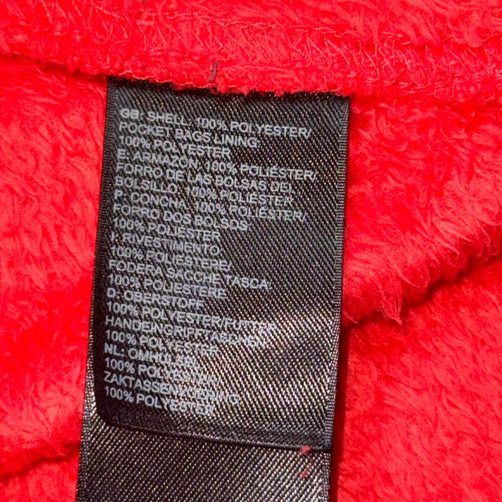 The North Face Osito Fleece Jacket‎ Girls XL Pink Red Full Zip High Pile Soft - Picture 6 of 9